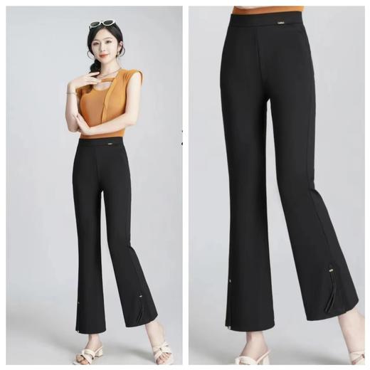 品质~新品女裤 331 高弹春夏九分微喇裤-喜出 商品图0