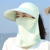 TZW-遮阳帽女夏季冰丝面罩遮脸护颈户外骑行大檐帽子 商品缩略图0