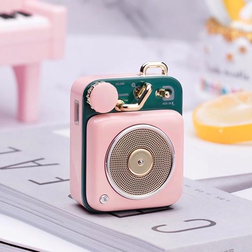 【为思礼】猫王原子唱机 复古便携掌上小音箱 一份有温度的声音礼物 生日节日送朋友 商品图3