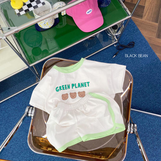 【夏季韩版宝宝可爱卡通熊两件套】ins中小童男女宝宝家居服透气套装 商品图12