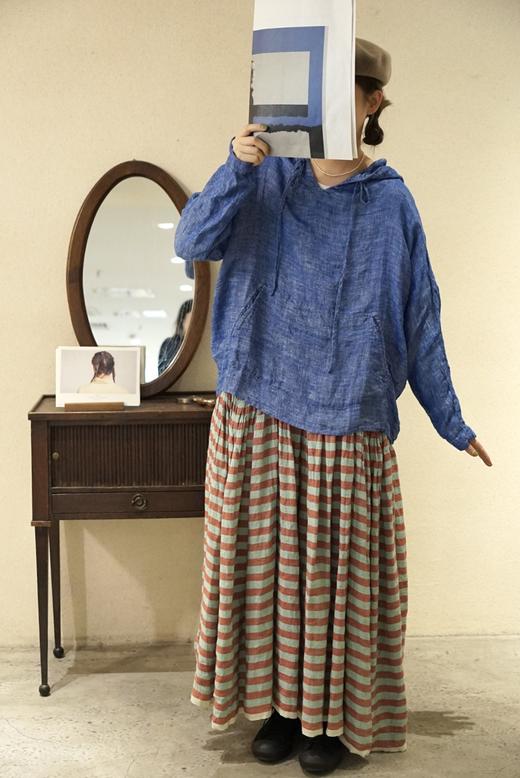 Aodress轻薄亚麻套头上衣 商品图3