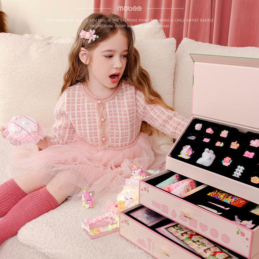 mobee咕卡套装奶油胶礼盒儿童节礼物女孩子 商品图5