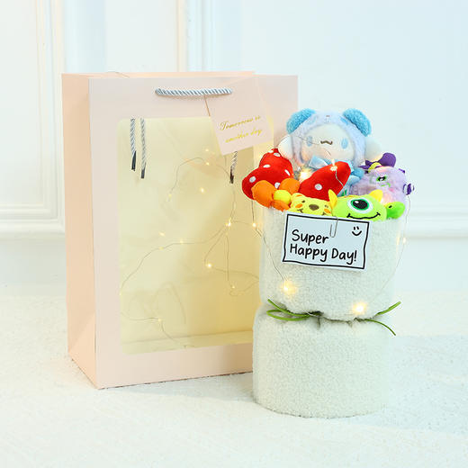 送520母亲节三丽鸥库洛米毛绒玩偶花束成品娃娃生日毕业礼物花店_ym 商品图12