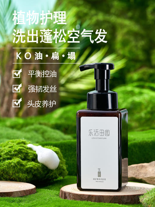 乐活田园净护草本洗发液 一瓶专为头皮护理的植物洗发液 商品图0