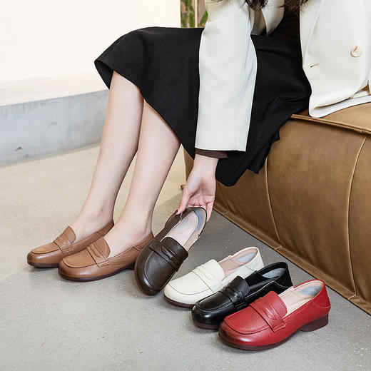 凯撒头层牛皮妈妈鞋7879 商品图3