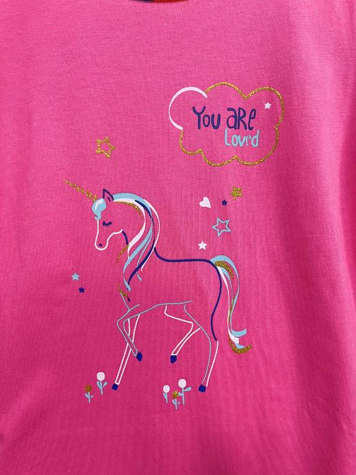 SCHIESSER德国舒雅女童纯棉可爱小独角兽A版小裙3F/17203D 商品图3