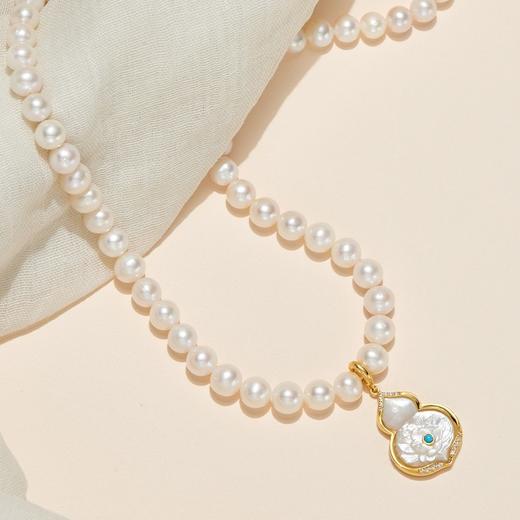 【特价】2024金福葫芦吊坠珍珠项链 全国包邮！ 商品图3