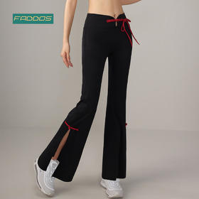 F2020116梵蒂欧国潮气质国风喇叭裤