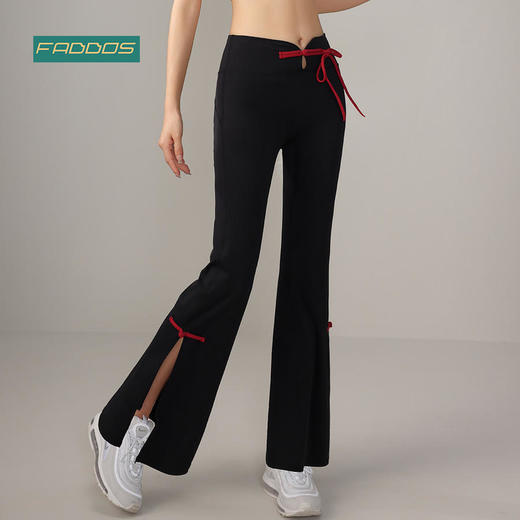 F2020116梵蒂欧国潮气质国风喇叭裤 商品图0