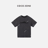 COCO ZONE 刘一一夏季复古圆领短袖T恤字母百搭休闲上衣CC1B1214 商品缩略图0