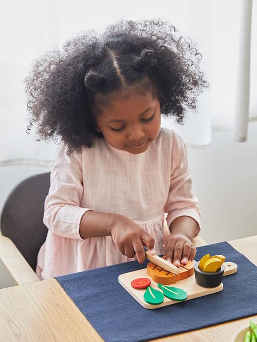 泰国Plantoys 牛排切切乐 儿童牛排仿真食物玩具角色扮演切切乐益智互动礼物 2岁+ 商品图2