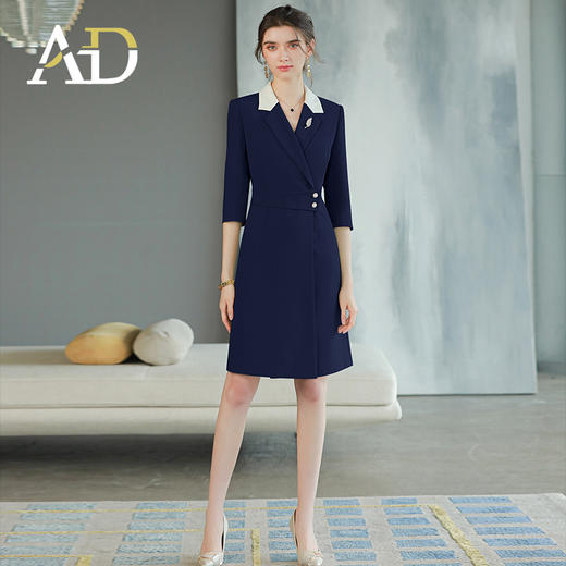 AD西装连衣裙高端气质名媛女神范高级感职业装裙子收腰显瘦西服裙 商品图4