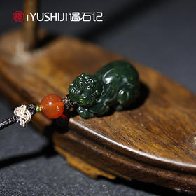 泰山玉貔貅吊坠 肚大腰圆好寓意