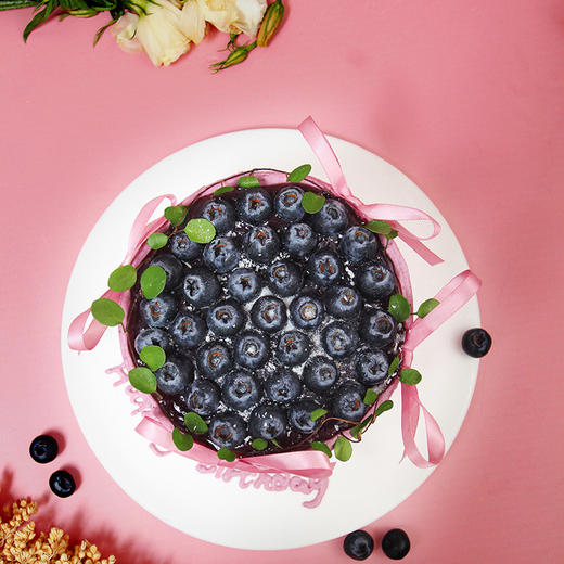 烤爱·法式蝴蝶结·超多水果蛋糕·生日蛋糕系列·蓝莓水果紫色·聚会生日节日【仅限深圳同城配送】 商品图3