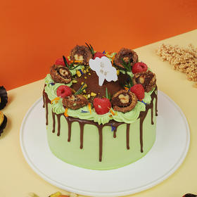 烤爱·生日蛋糕系列·开心果莓巧·开心果树莓·聚会生日节日【仅限深圳同城配送】