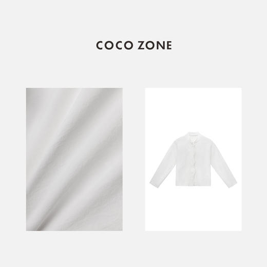 COCO ZONE"一黎美学”复古国风立领刺绣衬衫新中式百搭上衣CC1B0783 商品图2