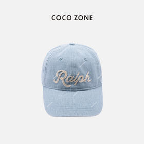 COCO ZONE时尚纯色印字母棒球帽休闲百搭复古风帽子CC1B1140