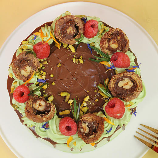 烤爱·生日蛋糕系列·开心果莓巧·开心果树莓·聚会生日节日【仅限深圳同城配送】 商品图2