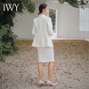 IWY/春夏白色休闲西装外套女时尚两件套职业装无袖内搭ol套裙C14260+Q14259 商品缩略图3