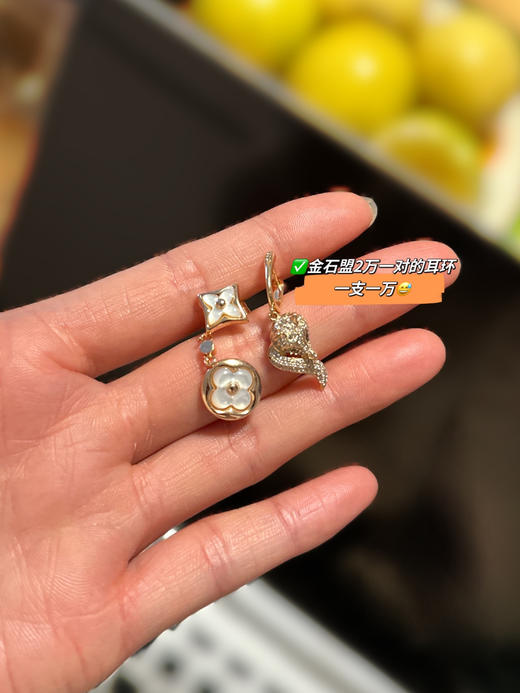 项链~耳钉~耳环~分分钟沦陷😍 没有任何一个女生能拒绝！LV同款老花白母贝饰品【一秒变身名媛‼】顶级高配‼️ 100%还原！不怕全网对比！钛钢镀金+天然白母贝👏 百元得原价大几万品质！✅ 商品图2