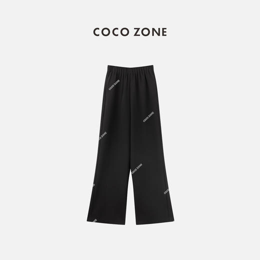 COCO ZONE"有氧裤“2024夏季松紧腰纯色休闲裤百搭通勤直筒裤CC1B0682 商品图0