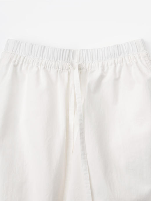 COCO ZONE”白萝卜裤“小白裤夏季松紧腰抽绳百搭阔腿休闲裤CC2B0738 商品图4