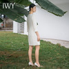 IWY/春夏杏色连衣裙女气质圆领西装裙商务通勤正装美容院工装Q14257 商品缩略图4