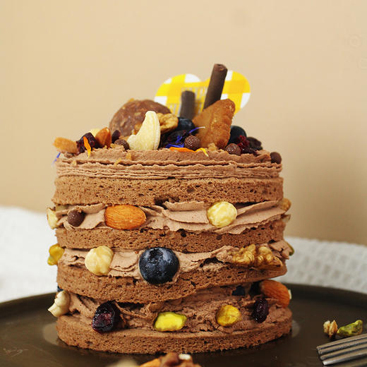 烤爱·生日蛋糕系列·榛果黑巧·巧克力蓝莓坚果·聚会生日节日【仅限深圳同城配送】 商品图1