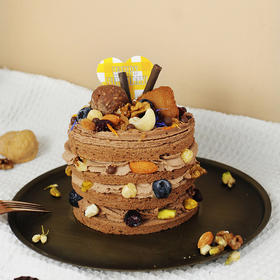 烤爱·生日蛋糕系列·榛果黑巧·巧克力蓝莓坚果·聚会生日节日【仅限深圳同城配送】