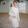 IWY/春夏白色休闲西装外套女时尚两件套职业装无袖内搭ol套裙C14260+Q14259 商品缩略图1