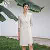 IWY/气质干练杏色西装连衣裙经理上班族白领主持人正式场合裙Q13206 商品缩略图1