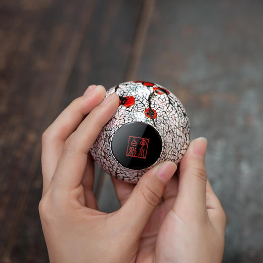 李小白大漆银杯9999纯银非遗漆器茶具高端手工礼品鎏金品茗杯主人杯单杯 商品图7