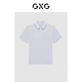 4F【GXG】GXG男装 条纹点缀时尚POLO衫 夏季