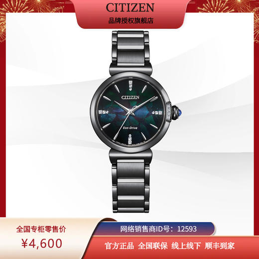 西铁城/CITIZEN光动能表盘时尚钢带女士手表EM1067-88E 商品图10