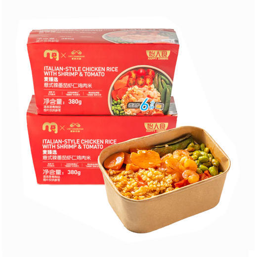 MC 麦德龙 麦臻选X厦航空厨意式辣番茄虾仁鸡肉米 380g*2 商品图0