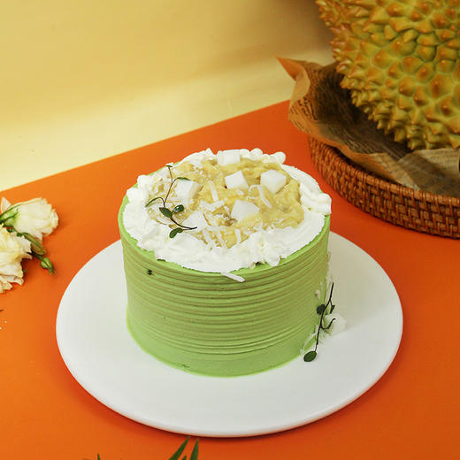 烤爱·生日蛋糕系列·榴住开心·榴莲椰奶开心果水果·聚会生日节日【仅限深圳同城配送】 商品图0