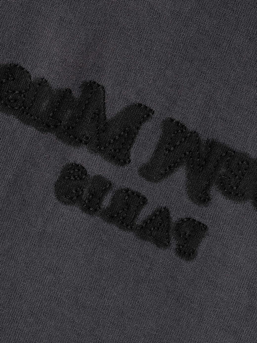 COCO ZONE 刘一一夏季复古圆领短袖T恤字母百搭休闲上衣CC1B1214 商品图5