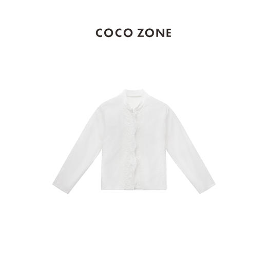 COCO ZONE"一黎美学”复古国风立领刺绣衬衫新中式百搭上衣CC1B0783 商品图0