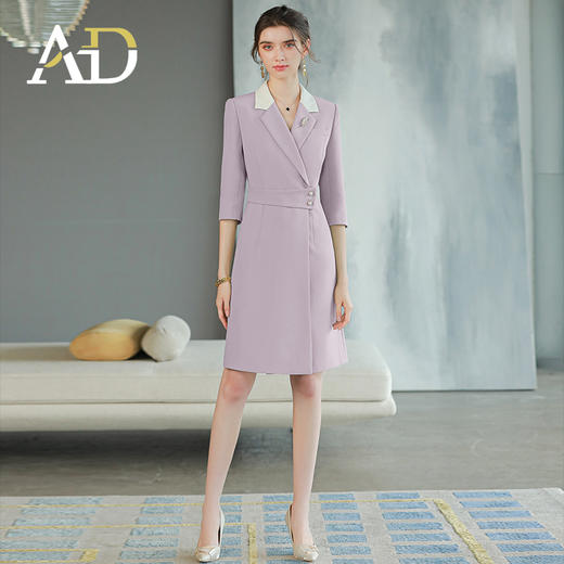 AD西装连衣裙高端气质名媛女神范高级感职业装裙子收腰显瘦西服裙 商品图3