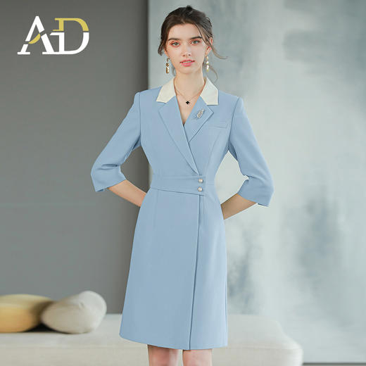 AD西装连衣裙高端气质名媛女神范高级感职业装裙子收腰显瘦西服裙 商品图2
