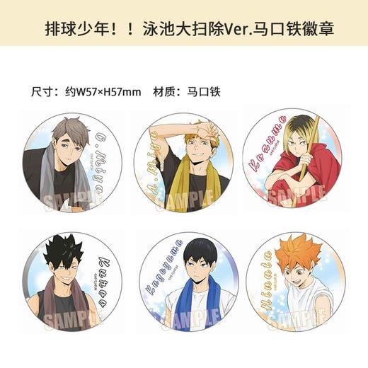 Bellhouse正版 排球少年泳池大扫除ver徽章吧唧卡片周边谷子 商品图2