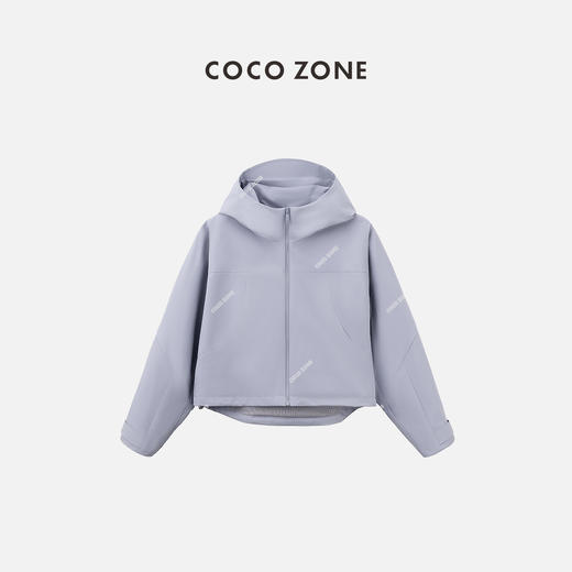 COCO ZONE2024"紫兰出行“户外休闲连帽外套通勤透气百搭冲锋衣CC1A0409 商品图0