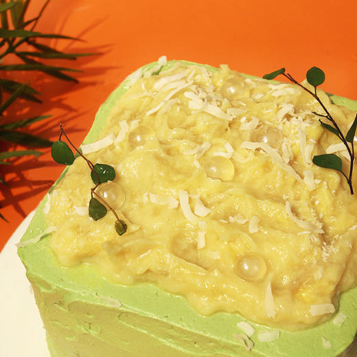 烤爱·生日蛋糕系列·暴珠猫山王榴莲椰奶冻·水果榴莲椰奶开心果·聚会生日节日【仅限深圳同城配送】 商品图3