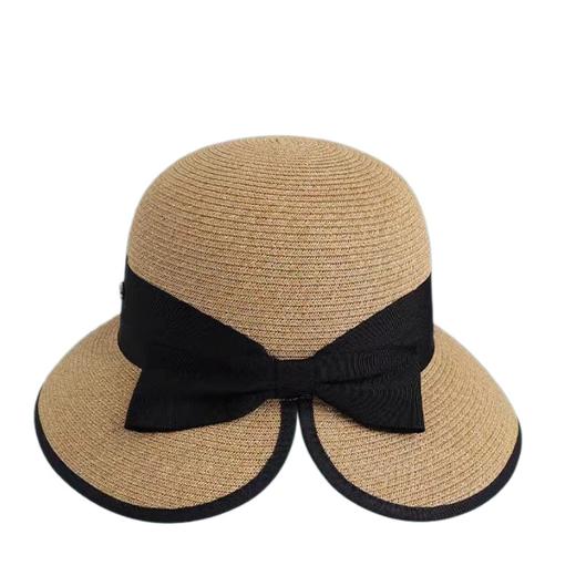 新款休闲蝴蝶结编织太阳帽2264-10 商品图1