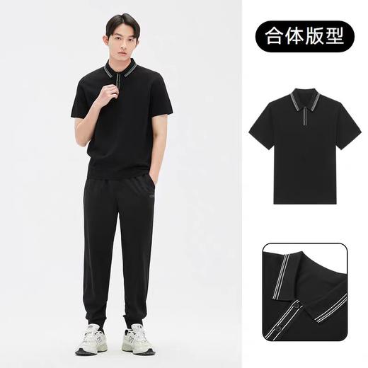 4F【GXG】GXG男装 条纹点缀时尚POLO衫 夏季 商品图0