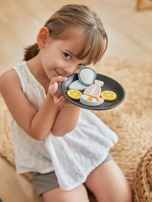 泰国Plantoys 牛排切切乐 儿童牛排仿真食物玩具角色扮演切切乐益智互动礼物 2岁+ 商品图5