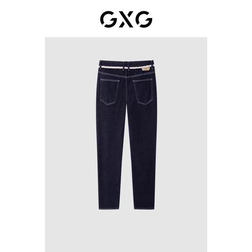 4F【GXG】GXG男装牛仔裤男修身腰头装饰 商品图1