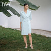 IWY/优雅干练蓝绿色西装连衣裙女七分袖高端珠宝店美容院工装Q14253 商品缩略图4