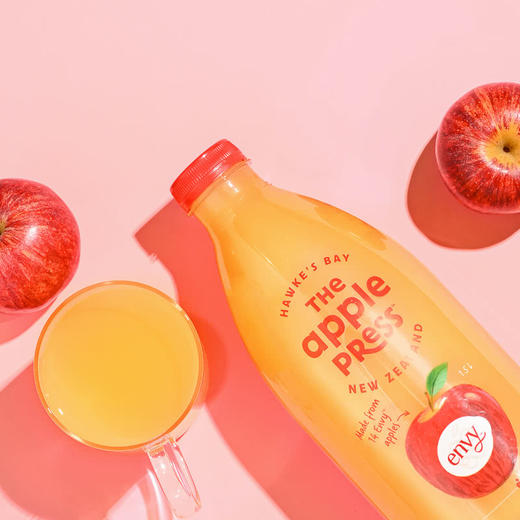 【山姆】The Apple Press新西兰进口原榨苹果汁 1.5L*2 商品图1