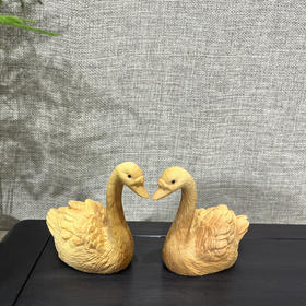 天鹅°黄杨木摆件